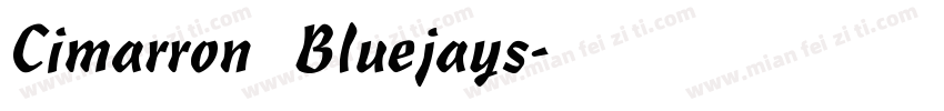 Cimarron Bluejays字体转换
